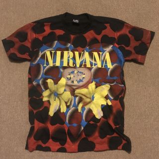Rare Nirvana Heart Shaped Box T - Shirt,  Giant Label,  Size Large