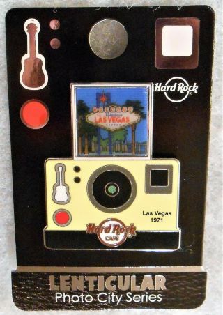 Hard Rock Cafe Las Vegas Lenticular Camera Photo City Series Pin 607645
