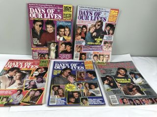 Vintage Daytime Soap Opera Magazines Days Of Our Lives 80’s,  90’s