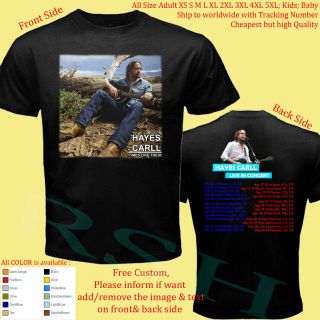 Hayes Carll Tour 2019 Concert Album T - Shirt Adult S - 5xl Youth Infants