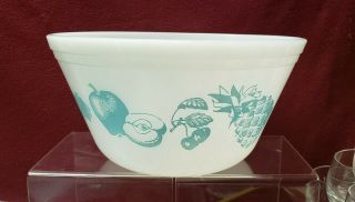 Federal Oven Ware Glass - Fruit Fare Pattern - 9 " Mixing Bowl