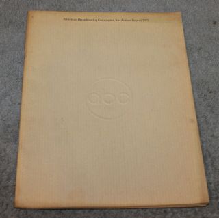 Vintage Abc American Broadcasting Companies Annual Report 1975