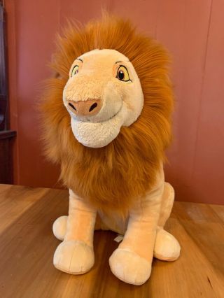 Vintage Lion King Adult Simba Plush 18 " Large Jumbo Authentic Disney Store