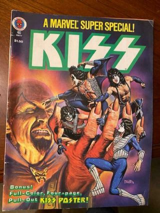 Marvel Special Kiss Vol.  1 No.  5 1978 With Poster