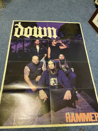 Rare Down Poster - Metal Hammer Phil Anselmo Pantera Crowbar C.  O.  C.  Eyehategod