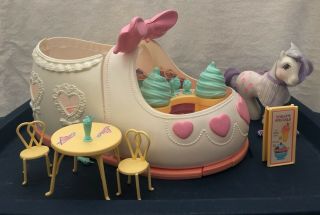 Vintage 1986 My Little Pony Satin Slipper Sweet Shoppe With Scoops,  G1 Mlp