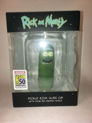 Collectible 2019 Sdcc Ucc Dist Exclusive Rick And Morty Pickle Rick In A Jar Cup