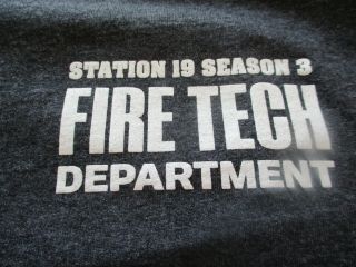 Station 19 Season 3 Fire Tech Dept S T - Shirt Grey 