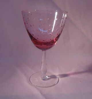 Tiffin Pink Rain Wistaria 1 Goblet 6 5/8 " Stem 17551