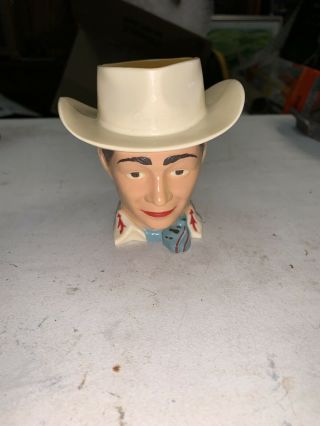 Vintage Roy Rogers King Of The Cowboys Child Cup Mug F&f Mold & Die Usa