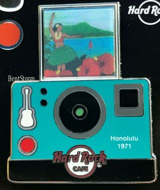 2020 Hard Rock Cafe Honolulu Hawaii Lenticular Camera Photo City Series Pin 200 2