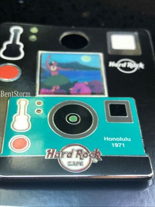 2020 Hard Rock Cafe Honolulu Hawaii Lenticular Camera Photo City Series Pin 200 3