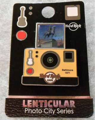Hard Rock Cafe Baltimore Lenticular Camera Photo City Series Pin