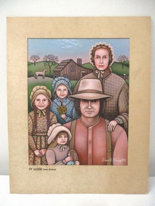 1975 Eastman Dye Transfer Print - Tv Guide Cover Little House On The Prairie