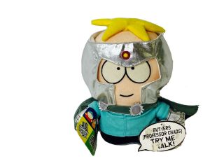 South Park Talking Butters Captain Chaos Plush Toy Removable Costume Rare