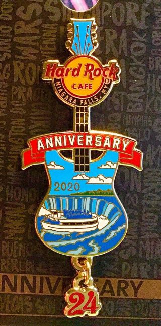 2020 Hard Rock Cafe Niagara Falls Ny Usa 24th Anniversary Maid Of The Mist Pin