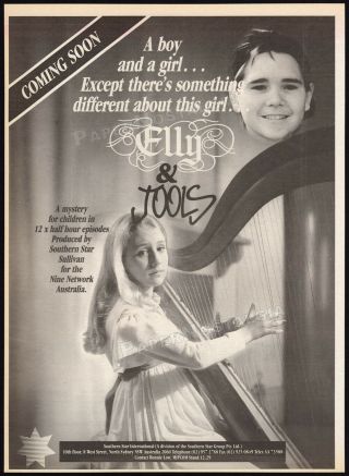 Elly & Jools_original 1989 Trade Ad / Tv Promo / Poster_rebecca Smart_and