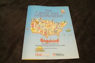 Bugzburg 1989 Filmation Ad Of U.  S. ,  Gee Willikers,  Grumblebee Of Royal Air Bugs