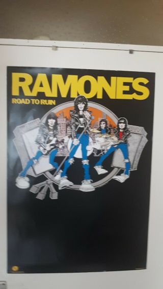 Ramones Road To Ruin Promo 1978 Punk Poster - In - Like
