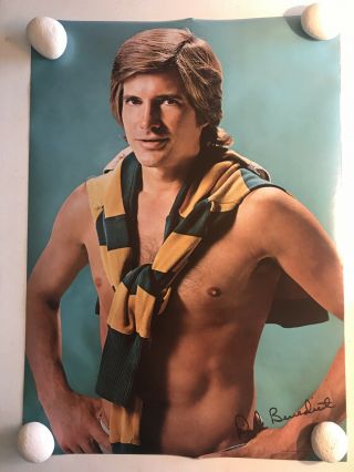 Dirk Benedict With Towel Poster 1978 A - Team Bare Chest Templeton Faceman Peck