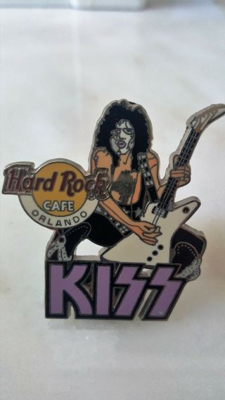 Kiss Hard Rock Cafe Orlando Pin Badge Paul Stanley Love Gun Tour