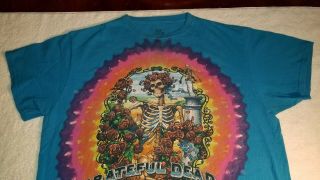 Vintage 1995 Grateful Dead Tie Dye 30 Years Liquid Blue T Shirt Mens Large 2