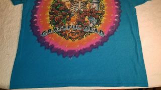 Vintage 1995 Grateful Dead Tie Dye 30 Years Liquid Blue T Shirt Mens Large 3