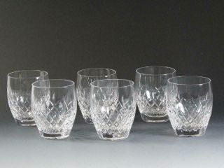 6 Irish Crystal 3 3/4 " Juice Glasses - Shannon? Waterford?