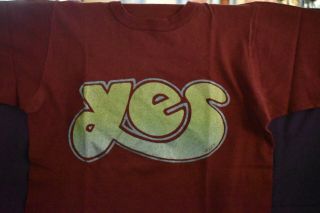Vintage Yes Concert T Shirt 1970 