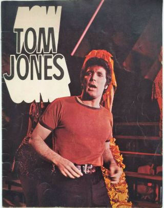 Vintage 1969 Tom Jones Concert Tour Program The Queen,  Snipes,  Elvis & Priscilla
