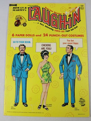 Vintage Paper Dolls 1969 Rowan & Martins Laugh - In Uncut