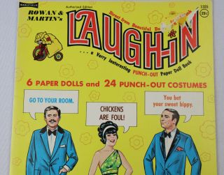 VINTAGE Paper Dolls 1969 ROWAN & MARTINS LAUGH - IN Uncut 2