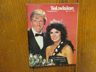 Sept.  5,  1982 Detroit News Television Magaz (elizabeth Ward/miss Usa/gary Collins