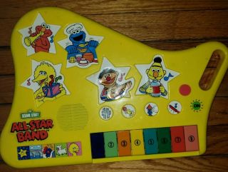 Vintage Sesame Street All Star Band Keyboard / Piano Musical Toy.  Great