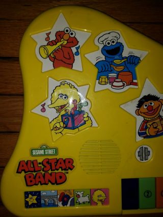 Vintage Sesame Street All Star Band Keyboard / Piano Musical Toy.  great 2