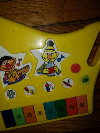 Vintage Sesame Street All Star Band Keyboard / Piano Musical Toy.  great 3