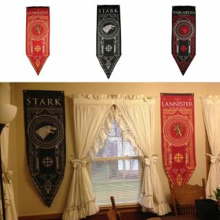 Game Of Thrones House Stark Targaryen Lannister Banner Wall Hanging Flag
