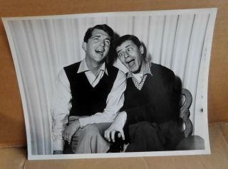 Music & Comedy Team Martin & Lewis Candid Publicity 8x10 Jerry Lewis Dean Martin
