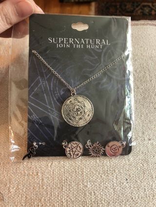Supernatural Multi Charm Necklace Set Tv Show