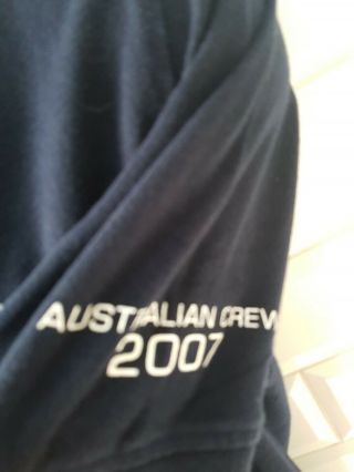 Mens ERIC CLAPTON 2006 2007 Australian Tour Local Crew T - Shirt Medium Blue Polo 2