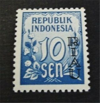 Nystamps Indonesia Riau Archipelago Stamp 3 Og H $80