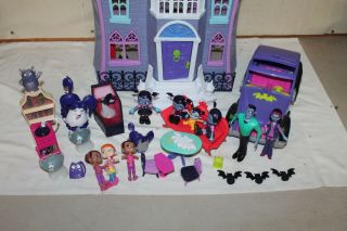 Disney Junior VAMPIRINA Castle Mansion Playset & Accessories & Car 2