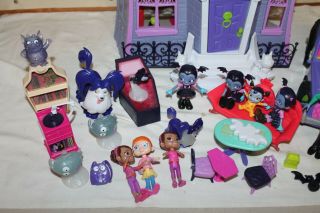 Disney Junior VAMPIRINA Castle Mansion Playset & Accessories & Car 3