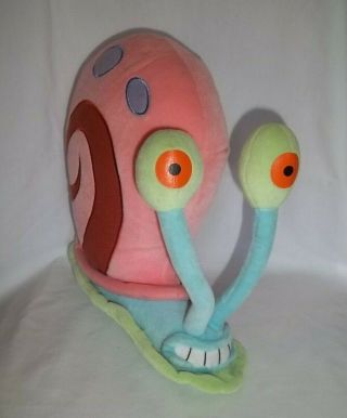 2006 Spongebob Squarepants 11 " Plush Gary Snail Pink Bendable Large Stuffed Toy