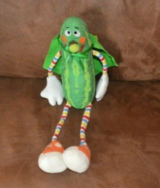 Vintage - Hard To Find - Pickle - Plush Stuffed Toy By Amtoy - 1980 - 14 "