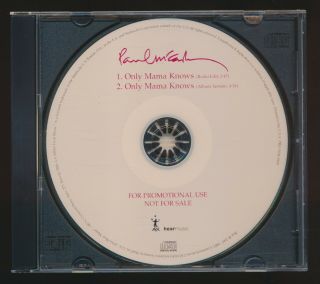 Beatles Ultra Rare 2007 Paul Mccartney " Only Mama Knows 