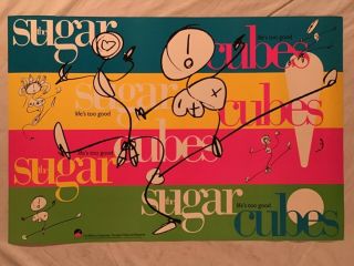 Sugarcubes 1988 Promo Poster Life’s Too Good Bjork.