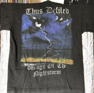 Thus Defiled “wings Of Nightstorm” Mega Rare Shirt.  Cradle Of Filth,  Emperor