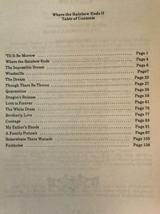 Beauty and the Beast TV Show Fanzine Where The Rainbow Ends 1 and 2 3