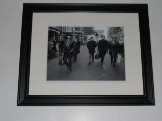 Rolling Stones Keith,  Mick,  Brian Jones 1963 On Street Framed Print 14 " X17 "